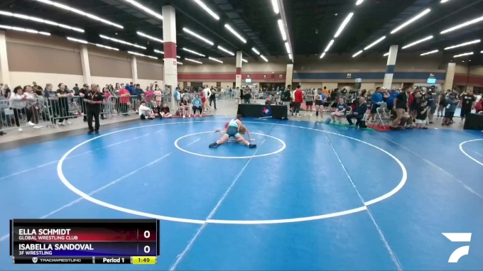 112 lbs Quarterfinal - Ella Schmidt, Global Wrestling Club vs Isabella ...