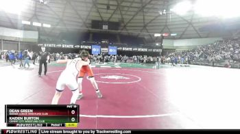 117 lbs Cons. Round 1 - Kaiden Burton, Cement City Wrestling Club vs Dean Green, Rainier Junior Wrestling Club