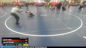 97 lbs Cons. Round 2 - Mason Houser, IA vs Kyler Thier, MN