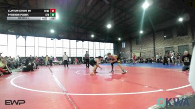 130 lbs Rr Rnd 4 - Clinton Stout Jr., Keystone Kids Wrestling Club vs Preston Plunk, Coweta Tiger Wrestling