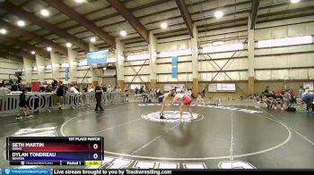 170 lbs 1st Place Match - Seth Martin, Idaho vs Dylan Tondreau, Nevada