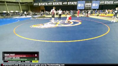 132 lbs 2nd Place Match - Broady Nelson, Okanogan Underground Wrestling Club vs Isaac Rust, Wrestling Rhinos Wrestling Club