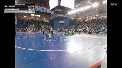 126 lbs Champ. Round 1 - Nicholas Papiro, Delaware Military Academy vs WIll Bowen, Westfield