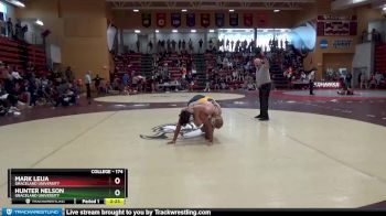 174 lbs Cons. Semi - Mark Leija, Graceland University vs Hunter Nelson, Graceland University