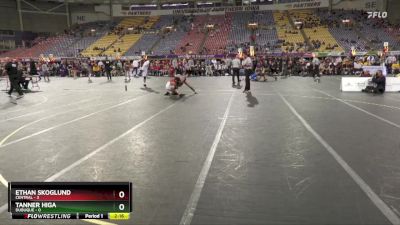 133 lbs Semis & 1st Wrestleback (8 Team) - Ethan Skoglund, Central vs Tanner Higa, Dubuque