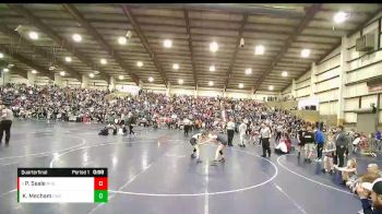 100 lbs Quarterfinal - Piper Seale, Ridgeline High School vs Kyrie Mecham, Cougars Wrestling Club