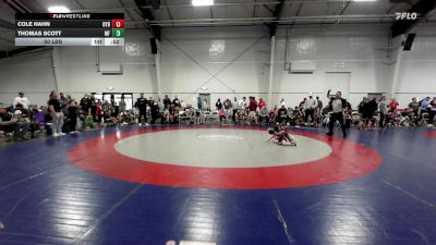 50 lbs Rr Rnd 1 - Cole Hahn, Backyard Brawlers Black ES vs Thomas Scott, Morris Fitness Black ES