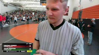 126B Round 1 - Gavin Dighton, Lander Valley vs Vincent Forgey, Natrona County