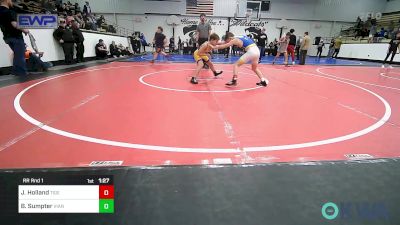 90 lbs Rr Rnd 1 - Jett Holland, Tiger Trained Wrestling vs Bronc Sumpter, Vian Wrestling Club