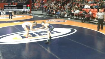 1A 120 lbs Quarterfinal - Weston Frazier, Fithian (Oakwood) vs Dyllan Steele, Canton