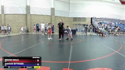 62-70 lbs Semifinal - Brooks Bialo, PA vs Dawson Bittinger, MI