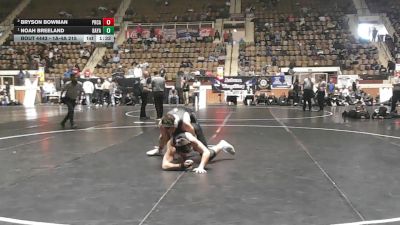 1A-4A 215 1st Place Match - Noah Breeland, Bayside Academy vs Bryson Bowman, Prattville Christian Academy