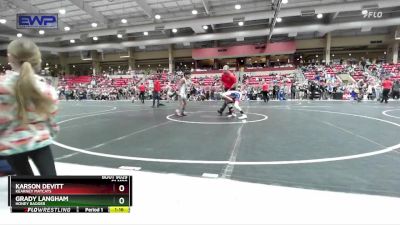 85 lbs Cons. Round 2 - Karson Devitt, Kearney Matcats vs Grady Langham, Honey Badger