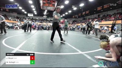 98 lbs Rr Rnd 3 - Jhett Boyer, Shelton Wrestling Academy vs Weston Schopf, Lions Wrestling Academy