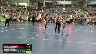 60 lbs Cons. Round 3 - Renn Mitchell, Sebolt Wrestling Academy vs Wyatt Schildberg, Moen Wrestling Academy