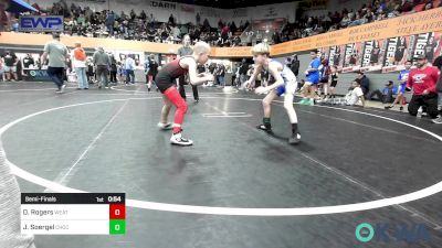 61 lbs Semifinal - Drake Rogers, Weatherford Youth Wrestling vs Jax Soergel, Choctaw Ironman Youth Wrestling