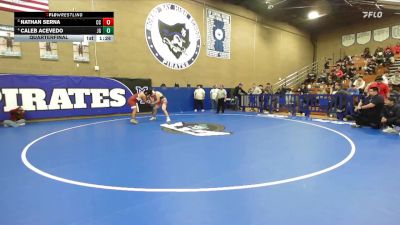 215 lbs Quarterfinal - Nathan Serna, Cesar Chavez vs Caleb Acevedo, Justin Garza