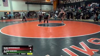 190 lbs Semifinal - Elaine Babcock, Pella vs Kloe Hemmersbach, Waukon