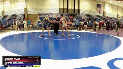 126 lbs Cons. Round 2 - Spencer Prado, WI vs Cooper Schlaegel, OH