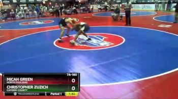 7 lbs Quarterfinal - Micah Green, North Paulding vs Christopher Zuzich, Camden County