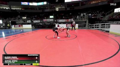 126 lbs Quarterfinal - Sophia Smith, Canyon Del Oro vs Alexis Owen, Arizona College Prep