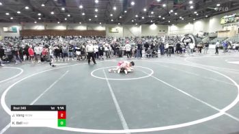102 lbs Final - Jax Vang, Redwave Wrestling vs Kaidan Bell, Institue Of Combat