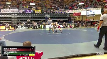 138 lbs Quarterfinal - Lukas Zodrow, Oberlin-Decatur Community vs Aryon Klesath, Rossville