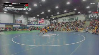 120 lbs 1st Place Match - Luke Dunn, Temecula Valley vs Noah Lozano, Temecula Valley