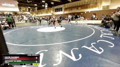 190 lbs Cons. Round 3 - Anthony Di Nofa, Liberty vs Jacob Ramirez, Liberty (Wichester)