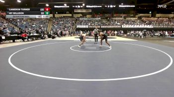 144 lbs Quarterfinal - Cameron Turner, Leavenworth HS vs Jet Millison, Basehor-Linwood HS