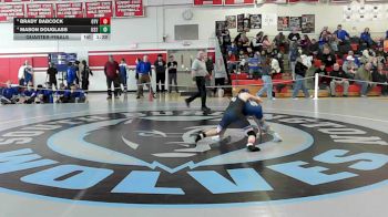 106 lbs Quarterfinal - Brady Babcock, Otter Valley vs Mason Douglass, U-32