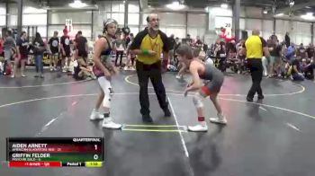 101 lbs Quarterfinals (8 Team) - Griffin Felder, Missouri Gold vs Aiden Arnett, American Gladiators-Red