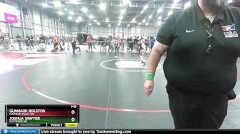 58 lbs Quarterfinal - Gunnarr Rolston, Flathead Valley WC vs Joshua Sawyer, Mat Demon WC