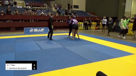 Samayyah Tzi-San Cook vs Yasmim Santana Gonçalve 2024 Pan IBJJF Jiu-Jitsu No-Gi Championship