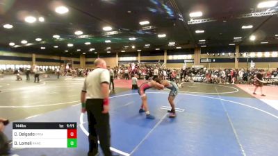 144 lbs Round Of 128 - Corey Delgado, Great Oak HS vs Dominic Lomeli, Rancho Mirage HS