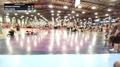 106 lbs Rr Rnd 2 - Hasuan Crutcher, Ragin Raisins Catawba HS vs Paul Childs, Iron Faith Wrestling