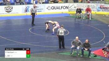 87 lbs Semifinal - Parker Sentipal, Burgettstown vs Louie Gill, Hickory