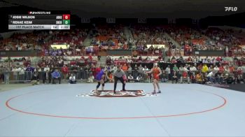 100 lbs 1st Place Match - Renae Keim, Seneca-Nemaha Central Hs vs Josie Wilson, Abilene HS