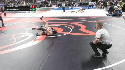 Quarterfinal - Brady Danze, Millard South vs Enzo Manzitto, Elkhorn South