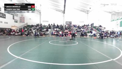 138 lbs Consi Of 8 #2 - Brock Brunelle, EO Smith vs Joseph Van Tine, Foran