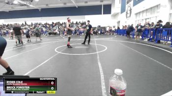 175 lbs Quarterfinal - Ryder Cole, Costa Training Center vs Brock Forester, Bear Wrestling Academy