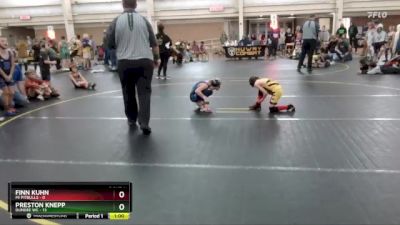 52 lbs Round 4 (6 Team) - Finn Kuhn, MI Pitbulls vs Preston Knepp, Dundee WC