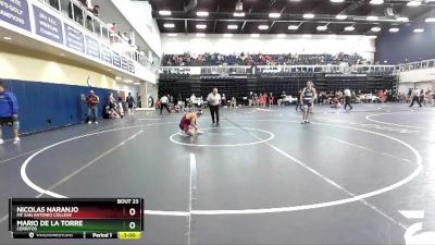 149 lbs Champ. Round 1 - Mario De La Torre, Cerritos vs Nicolas Naranjo, Mt San Antonio College