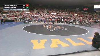 130 lbs Quarterfinal - Addilyn Wacker, Iola HS vs Harper Foster, Seneca-Nemaha Central HS