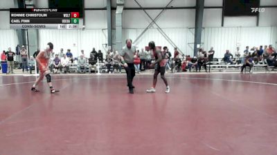 157 lbs Consolation - Ronnie Christolin, Wesleyan vs Cael Finn, Coast Guard