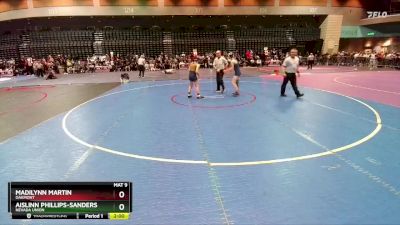 114 lbs Champ. Round 2 - Madilynn Martin, Oakmont vs Aislinn Phillips-Sanders, Nevada Union