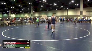 126 lbs Round 1 (10 Team) - Cameron Baugh, Terre Haute North vs Blayson Jordan, Storm Wrestling Black