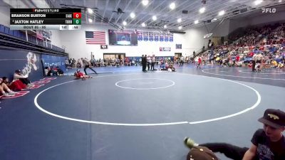 95 lbs Quarterfinal - Branson Burton, Sage Valley Jr High vs Jaxton Hatley, Torrington Middle School
