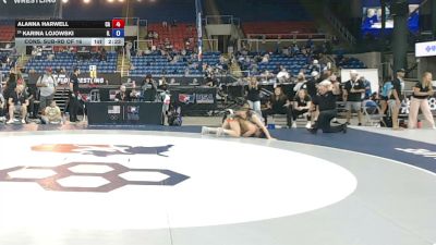 135 lbs Cons. Sub-rd Of 16 - Alanna Harwell, California vs Karina Lojowski, Illinois