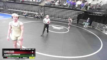 147 lbs Champ. Round 3 - Karson Lawrence, Copper Hills vs Cohen Earl, Davis High School